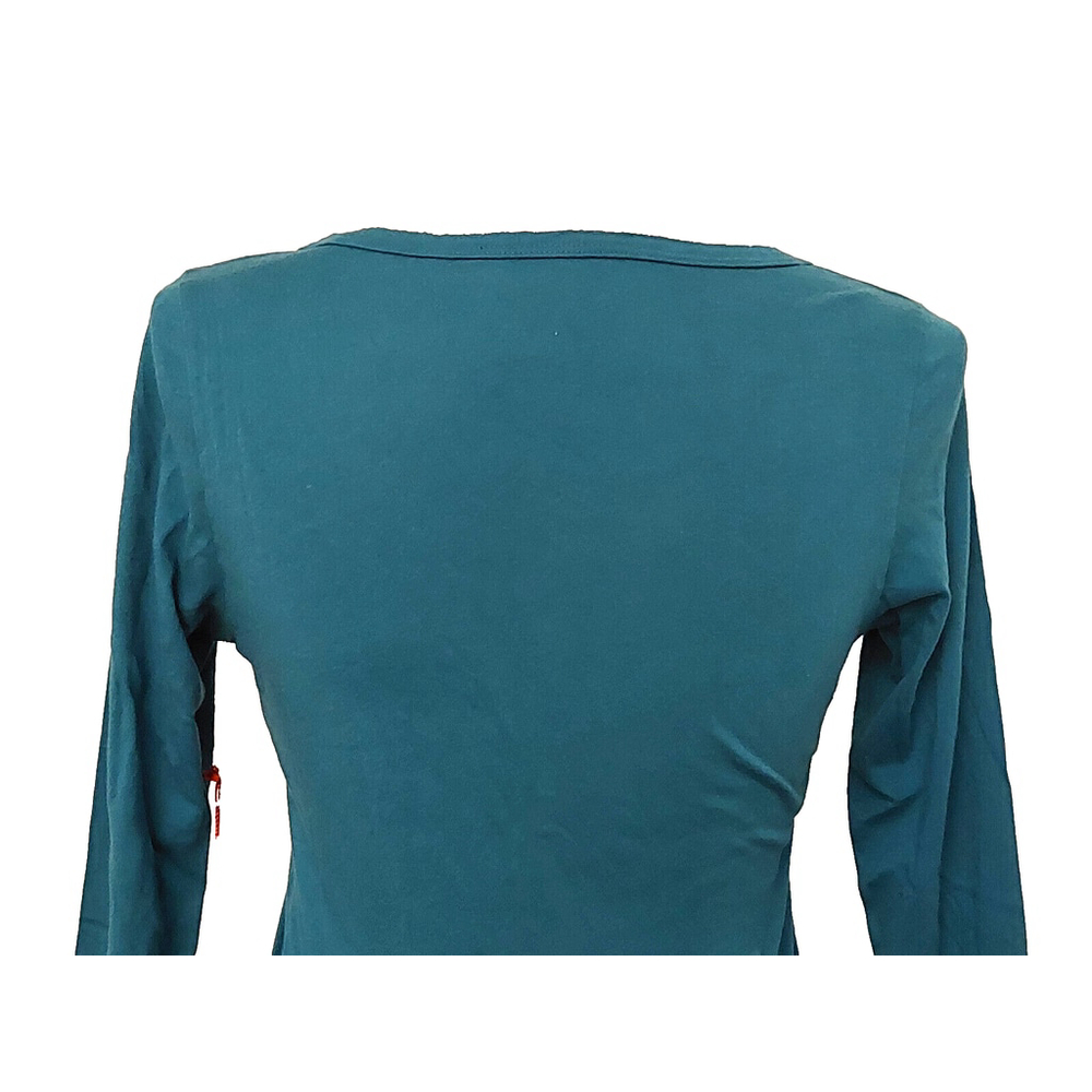 True Religion Brand Long Sleeve Signature Logo Cotton Henley Shirt Medium $78 - Picture 14 of 16